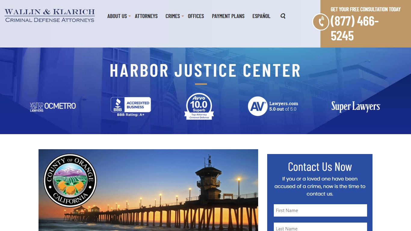 Harbor Justice Center - Wallin & Klarich